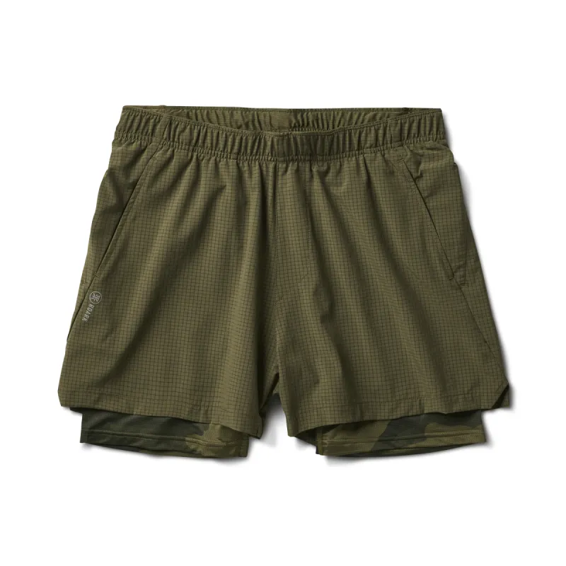 Bommer 3.5" Shorts - Military sold by Roark