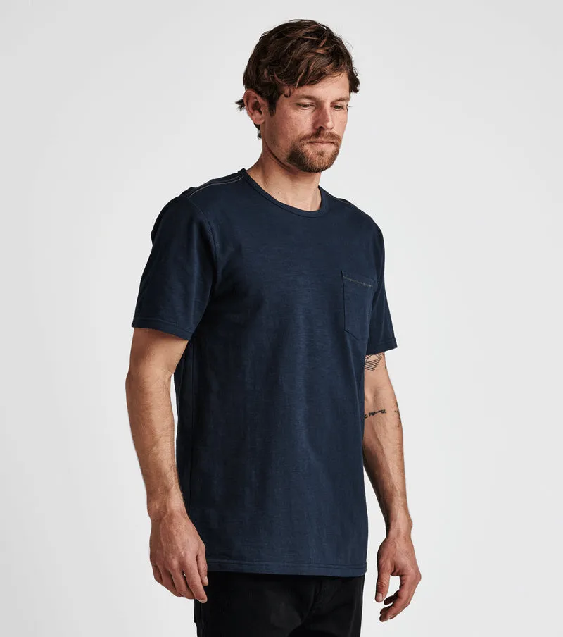 Well Worn Midweight Organic Short Sleeve Tee - Navy sold by Roark product image thumbnail 3