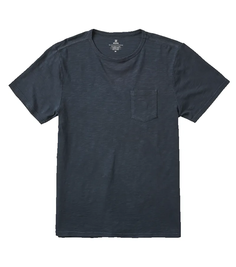 Well Worn Midweight Organic Short Sleeve Tee - Navy sold by Roark