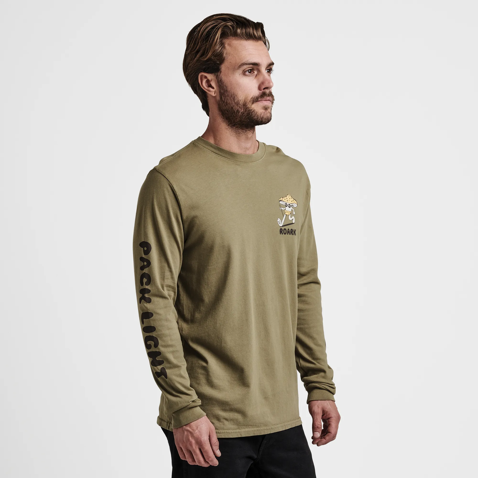 Trip Longer Long Sleeve Tee - Dusty Green sold by Roark product image thumbnail 3
