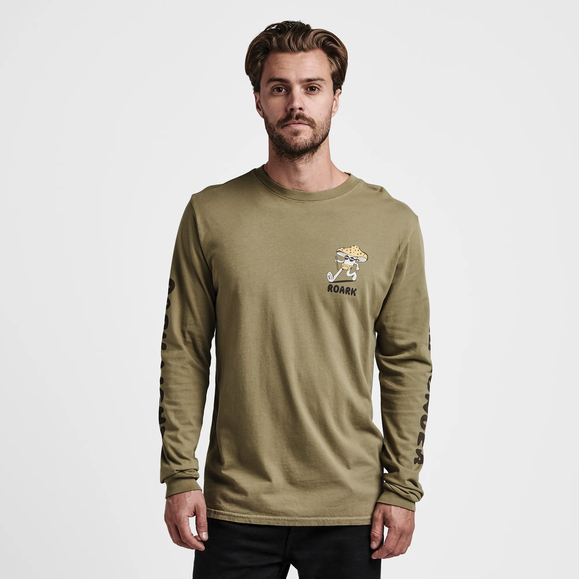 Trip Longer Long Sleeve Tee - Dusty Green sold by Roark product image thumbnail 2