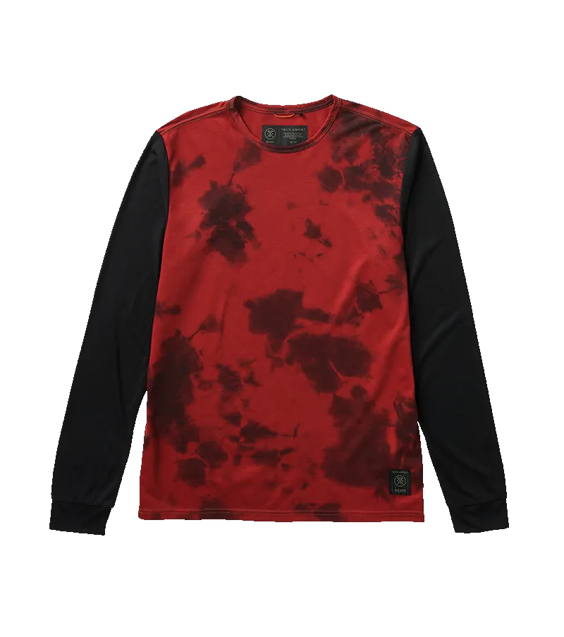 Mathis Pocket Long Sleeve Active Tee - Midnight Red sold by Roark
