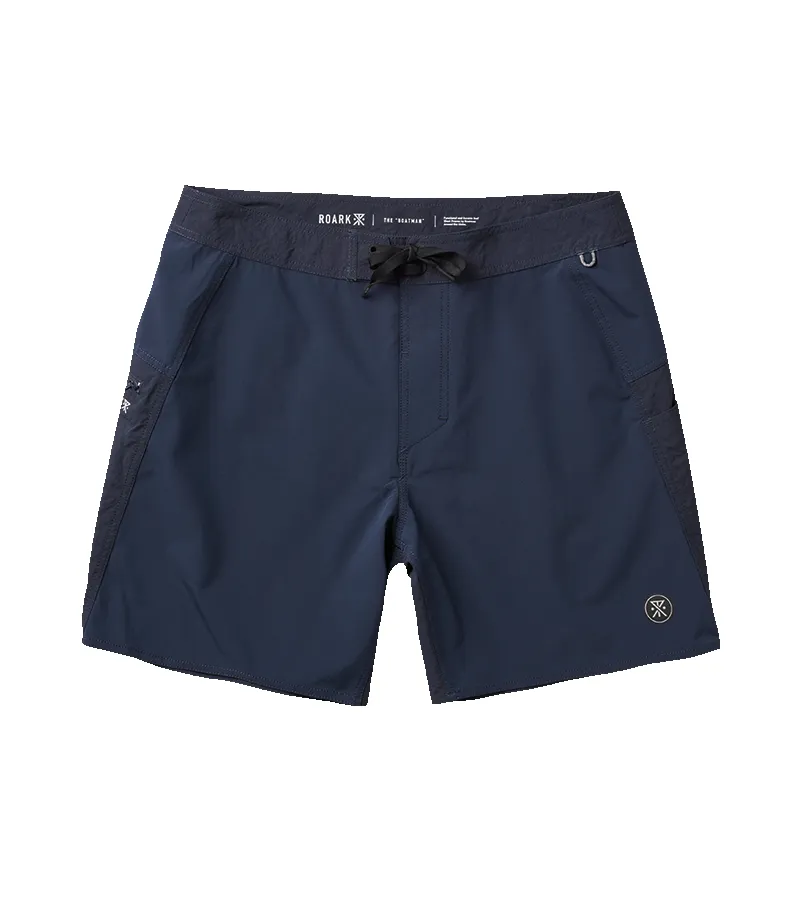 Boatman Boardshorts 17" - Dark Navy sold by Roark