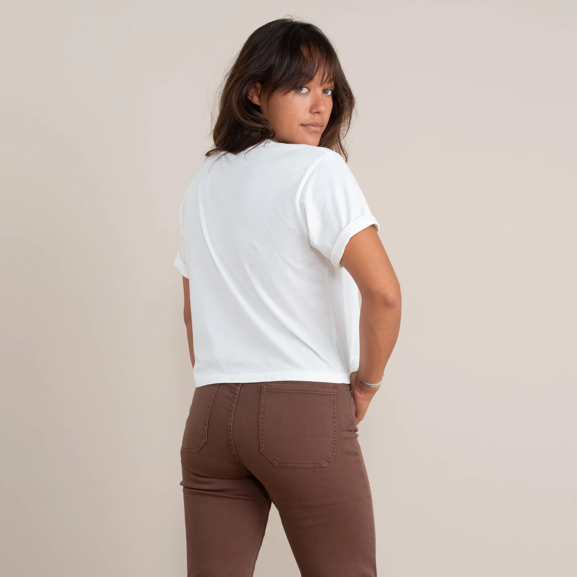 Roark Sun Boxy Crop Premium Tee - Off White sold by Roark product image thumbnail 2