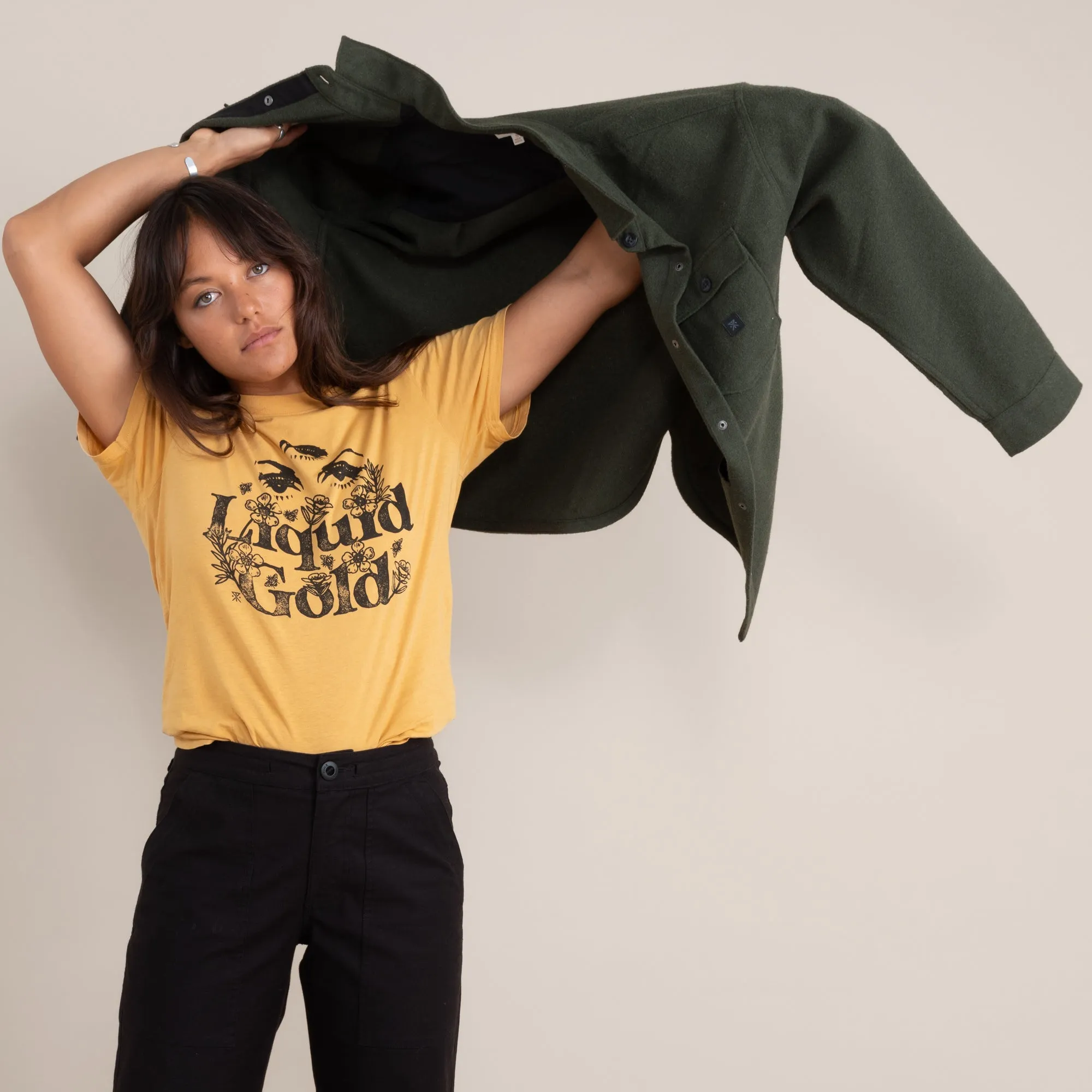 Liquid Gold Premium Tee - Marigold sold by Roark product image thumbnail 5