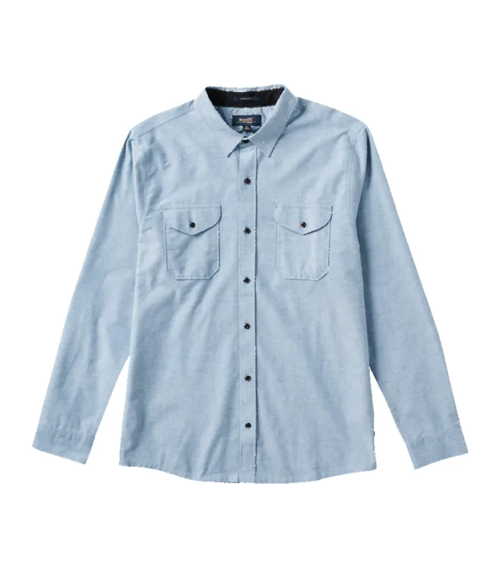 Well Worn Long Sleeve Button Up Shirt - Blue sold by Roark