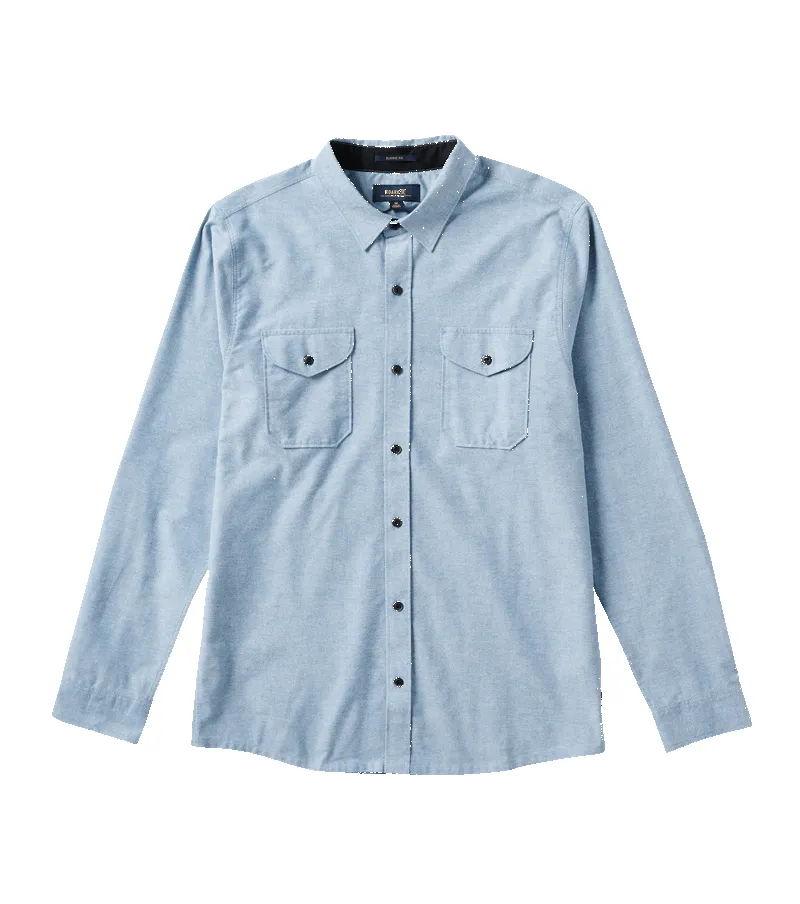 Well Worn Long Sleeve Button Up Shirt - Blue sold by Roark