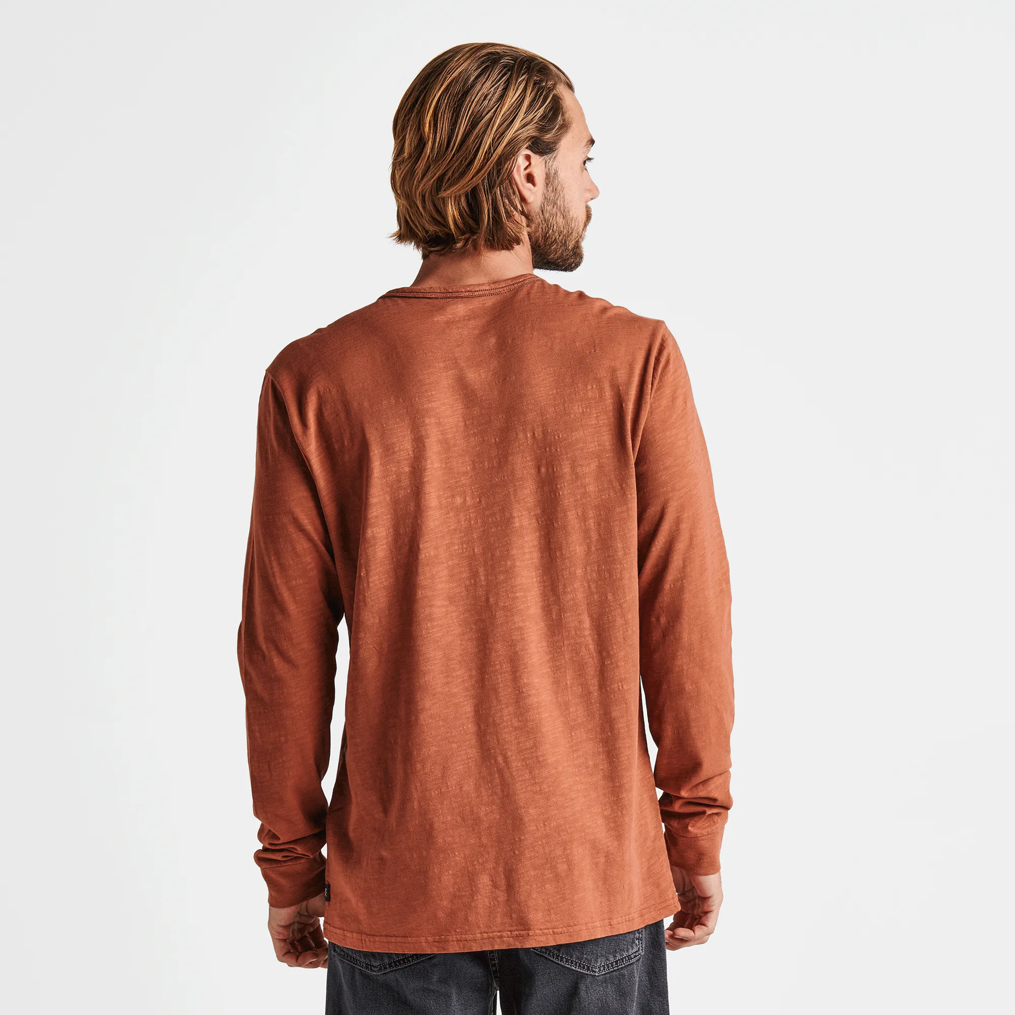 Well Worn Midweight Organic Long Sleeve Tee - Russet sold by Roark product image thumbnail 3