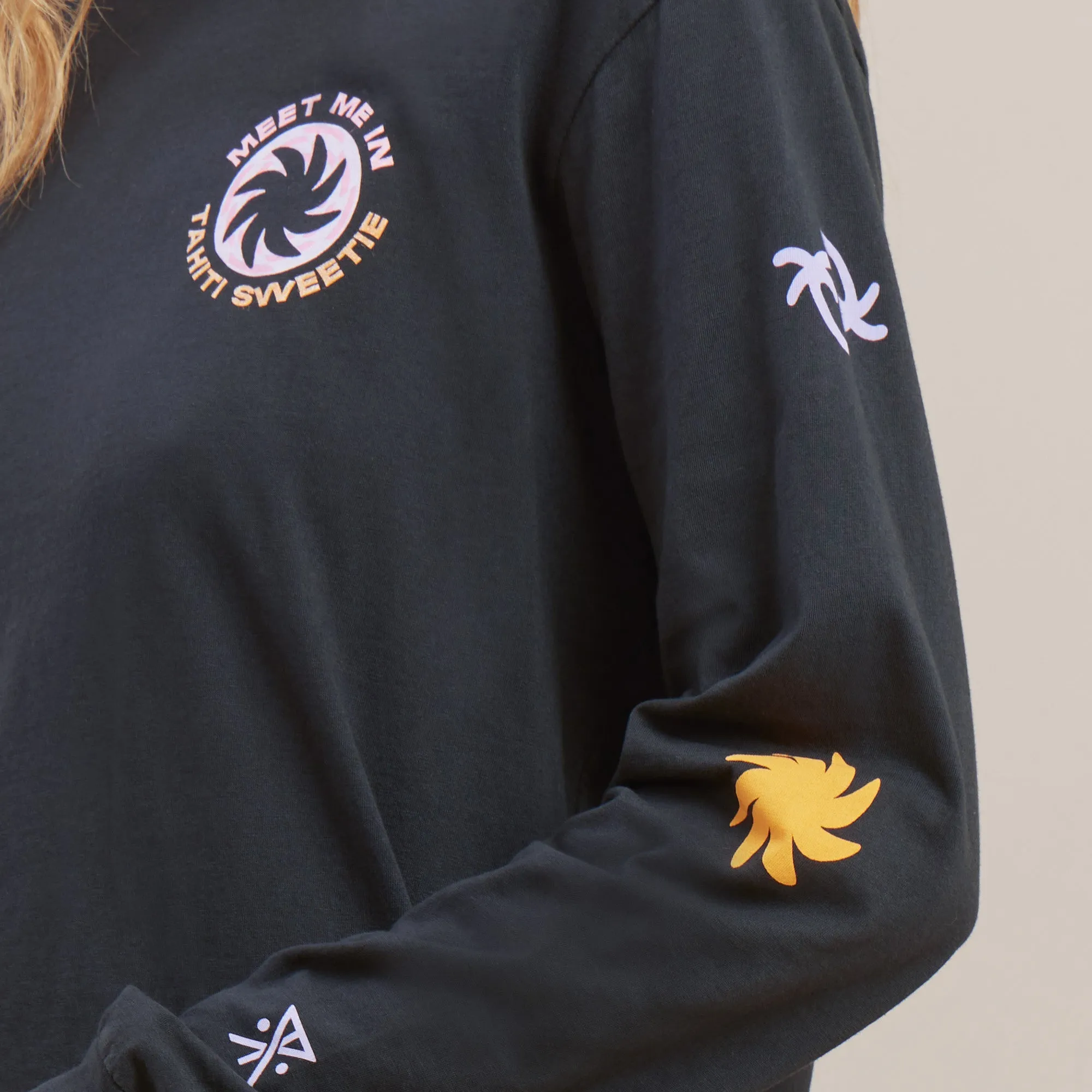 Meet Me In Tahiti Long Sleeve Tee - Black sold by Roark product image thumbnail 3