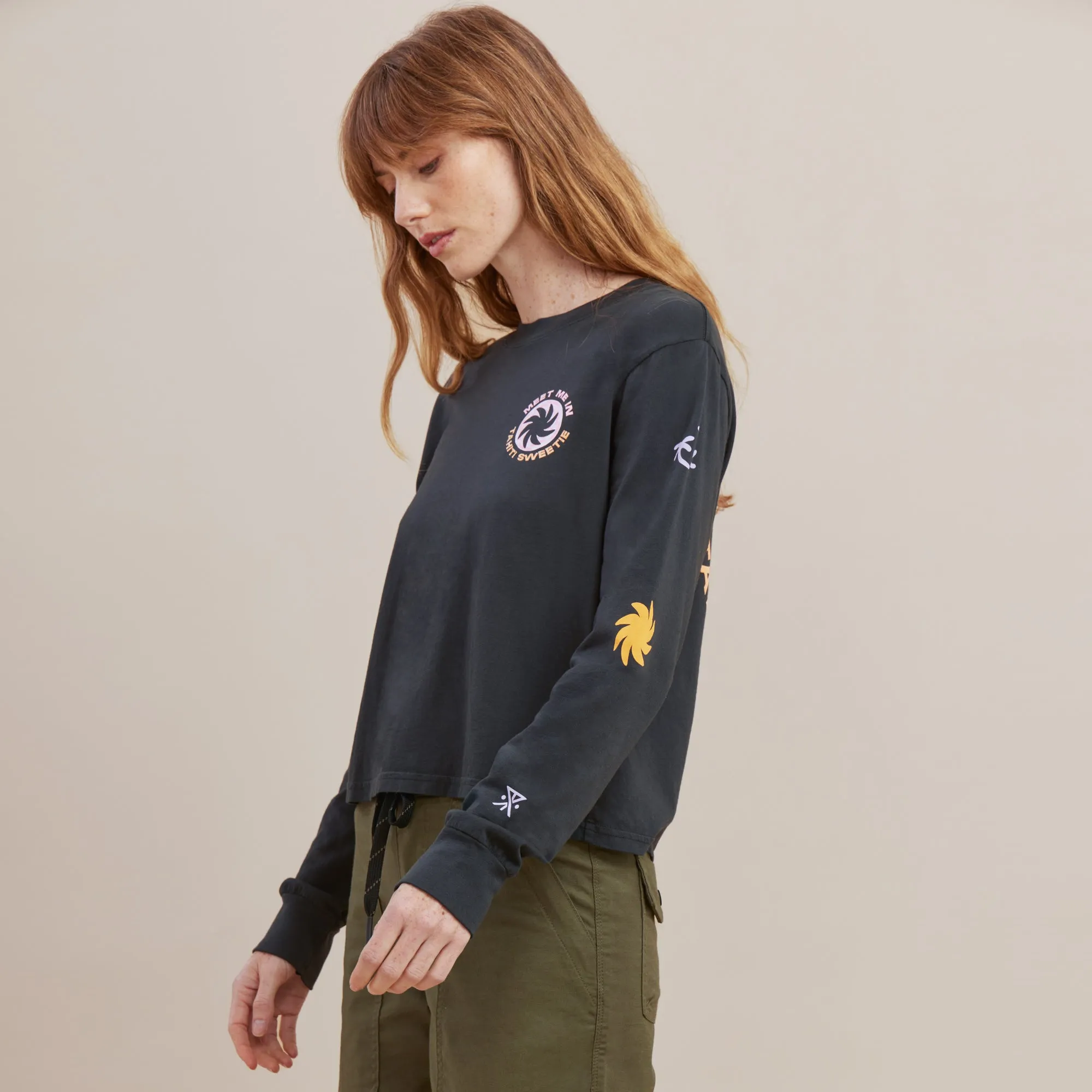 Meet Me In Tahiti Long Sleeve Tee - Black sold by Roark product image thumbnail 5