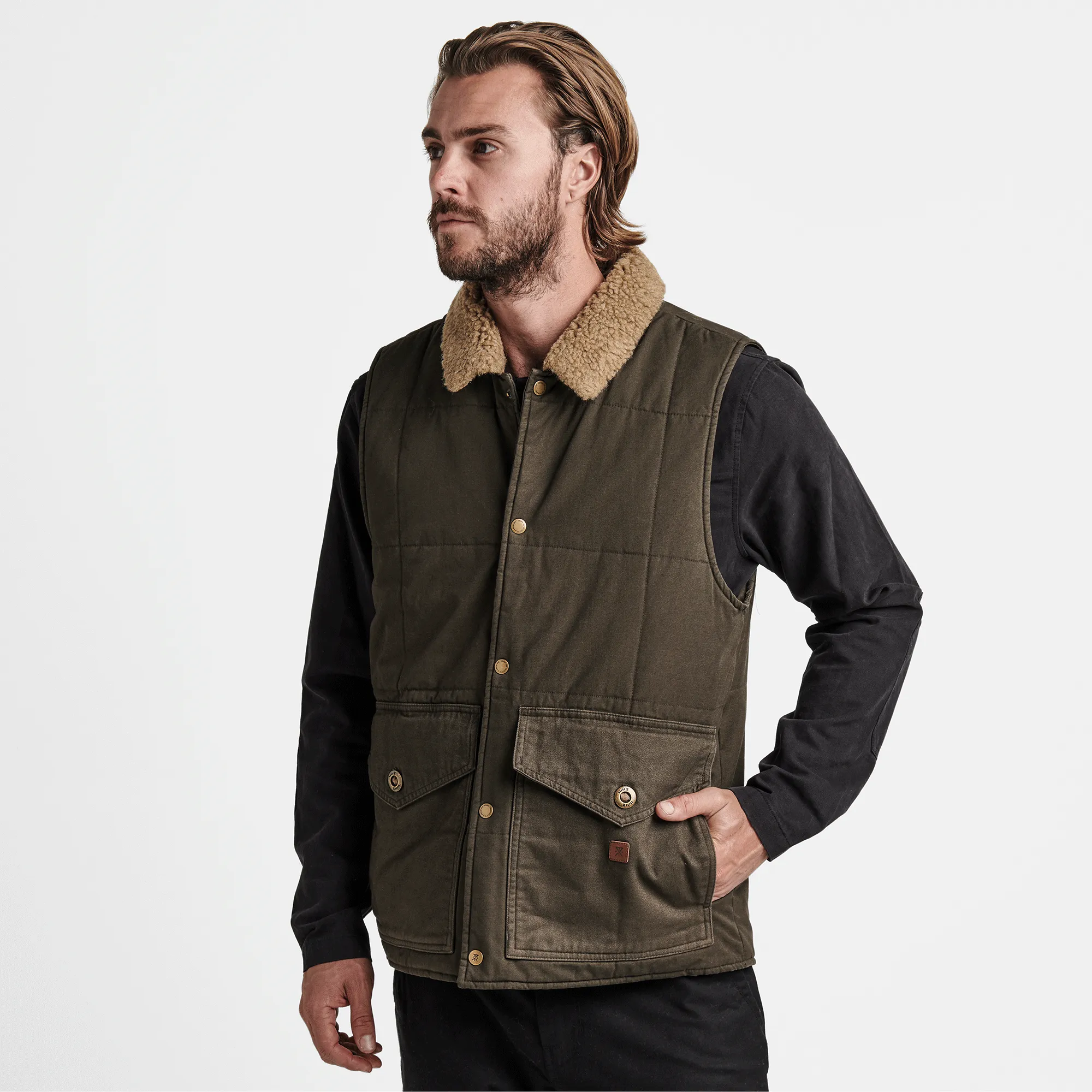 Livingston Vest Jacket - Dark Brown sold by Roark product image thumbnail 2