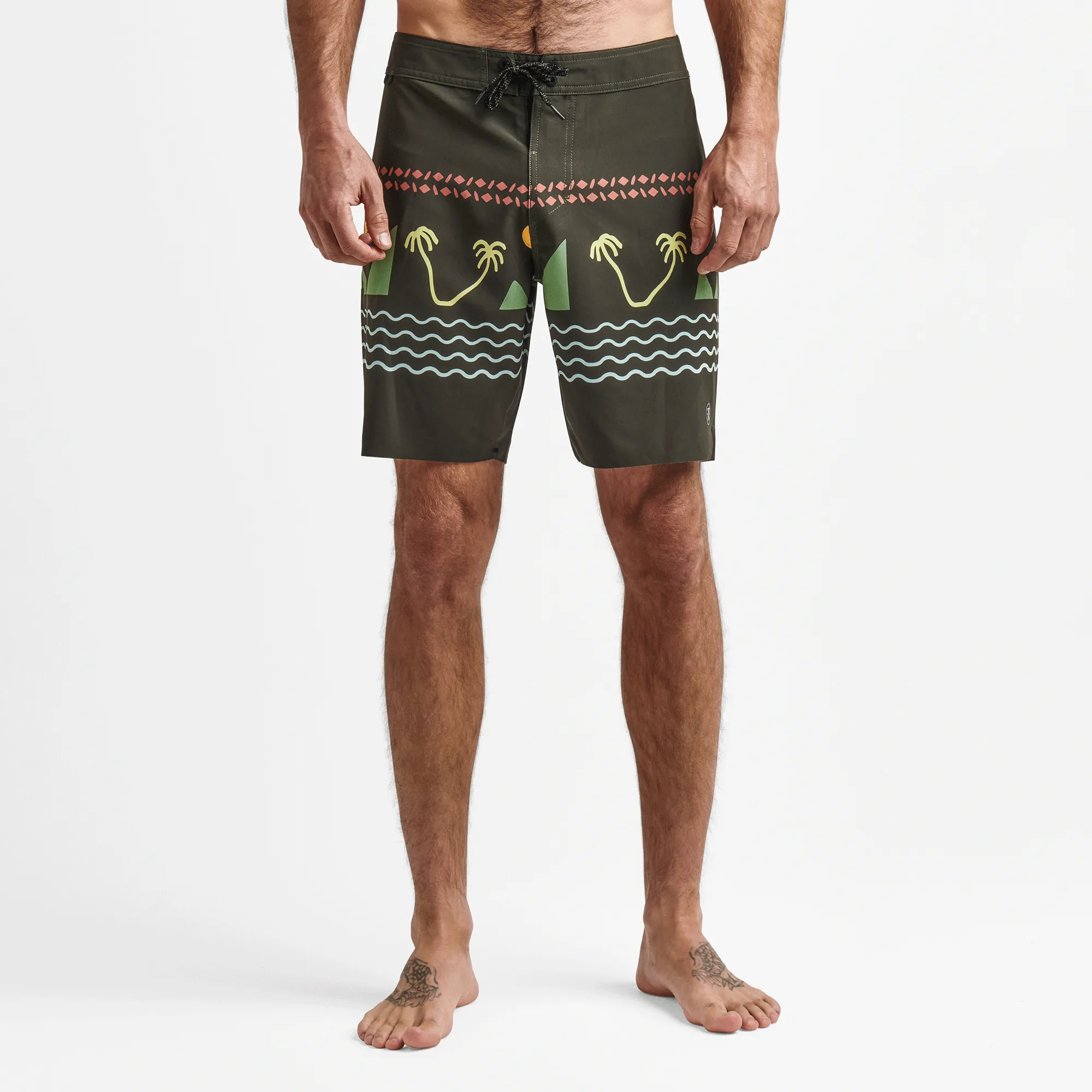 Passage Primo 18" Island Time Boardshorts - Dark Military sold by Roark product image thumbnail 2