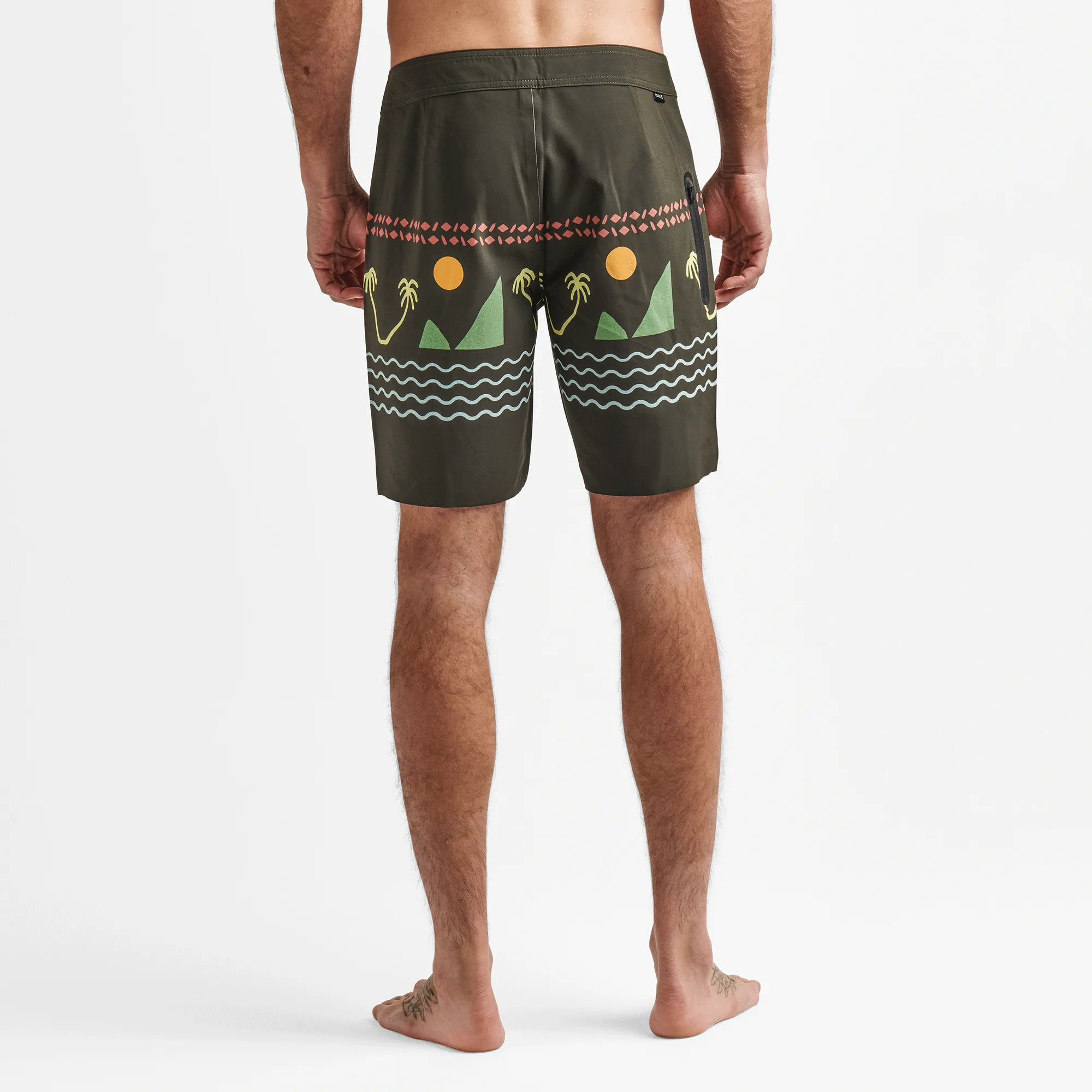 Passage Primo 18" Island Time Boardshorts - Dark Military sold by Roark product image thumbnail 3