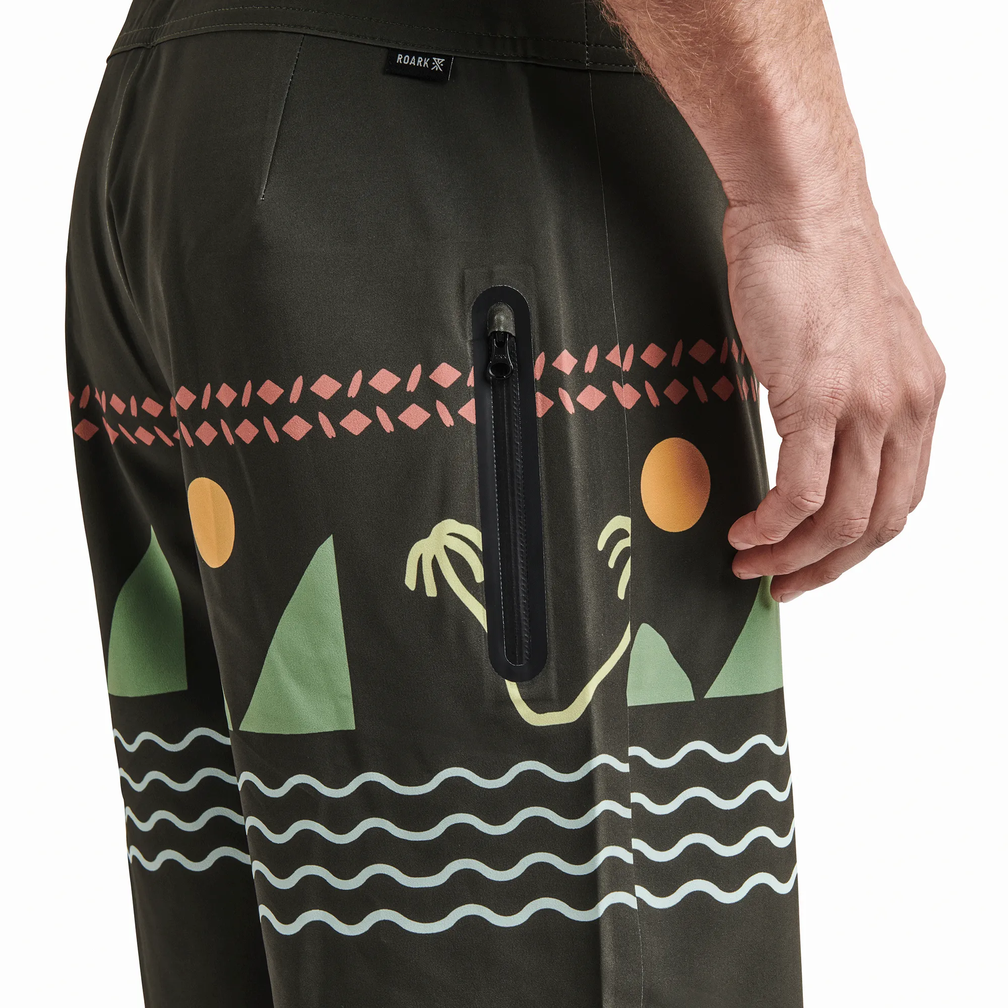 Passage Primo 18" Island Time Boardshorts - Dark Military sold by Roark product image thumbnail 5