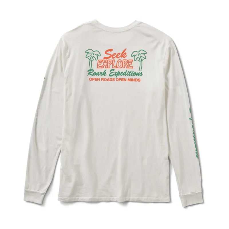 Seek & Explore Staple Long Sleeve Tee - Off White sold by Roark