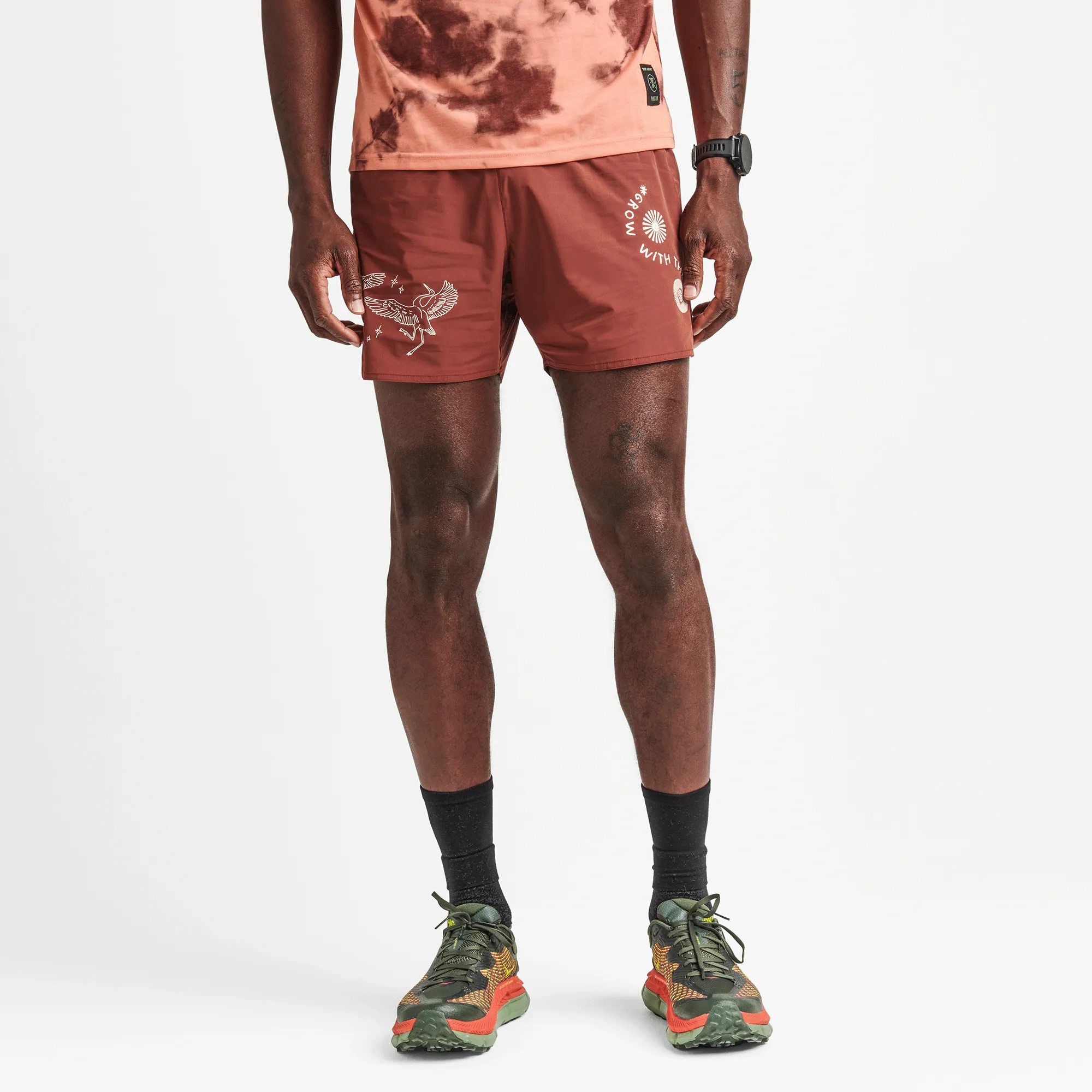 Alta 5" Shorts - Burgundy sold by Roark product image thumbnail 2