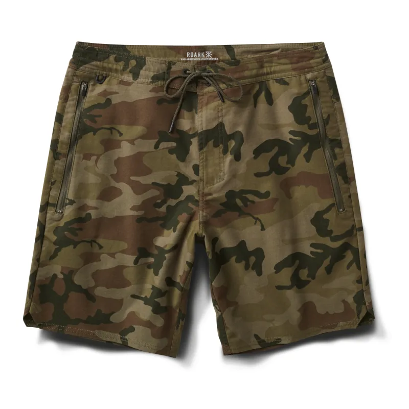 Layover 2.0 Shorts - Camo sold by Roark