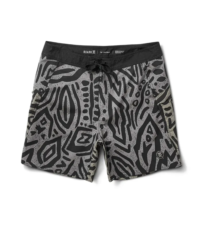 Boatman Boardshorts 17" - Dark Military sold by Roark