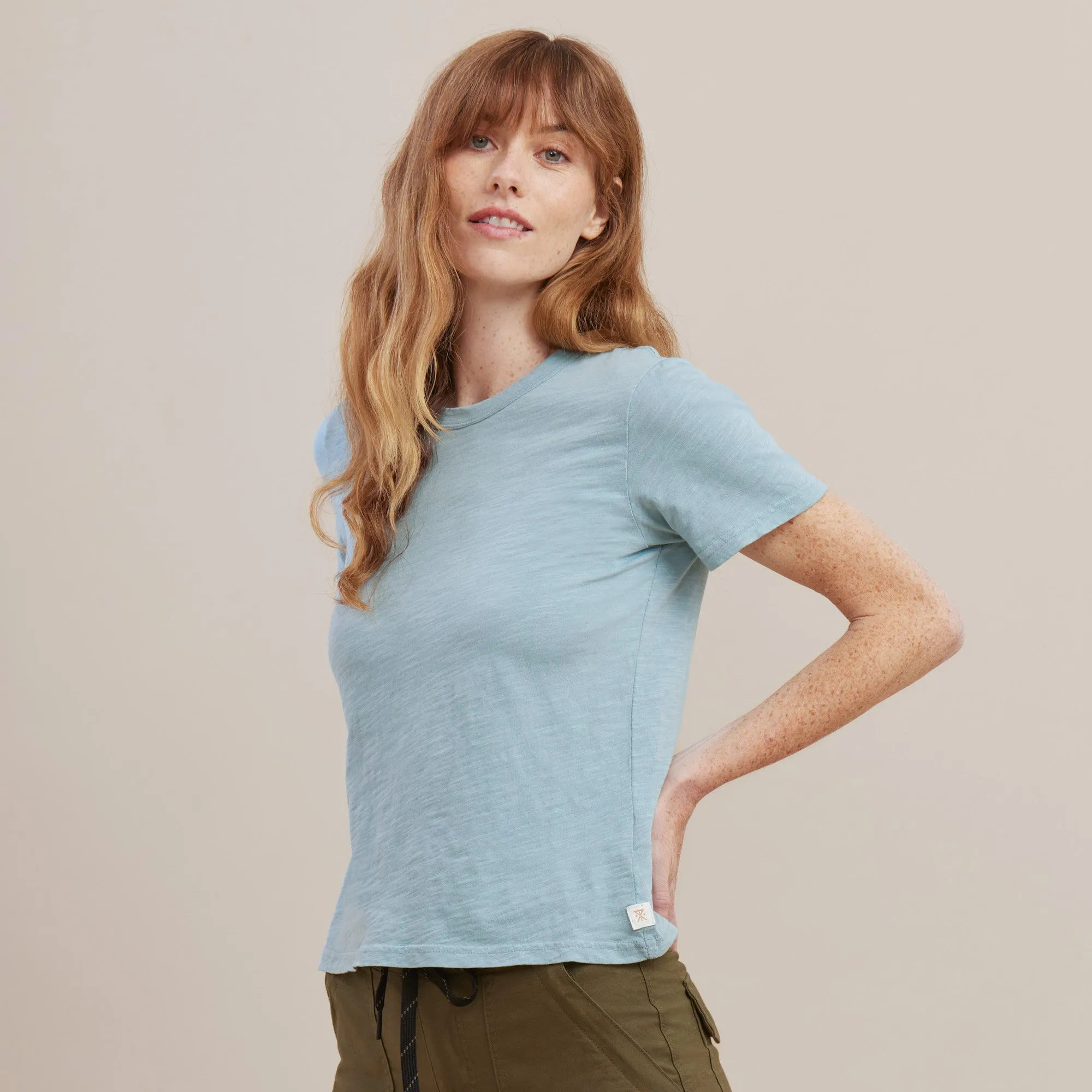 Well Worn Short Sleeve Tee - Stone Blue sold by Roark