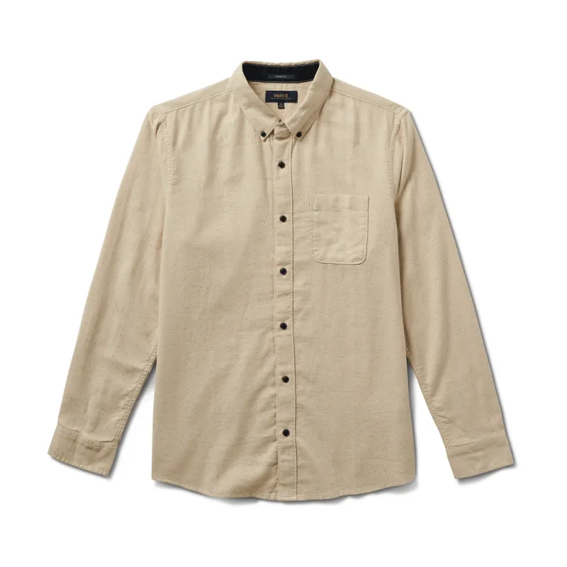 Scholar Long Sleeve Button Up Shirt - Stone sold by Roark