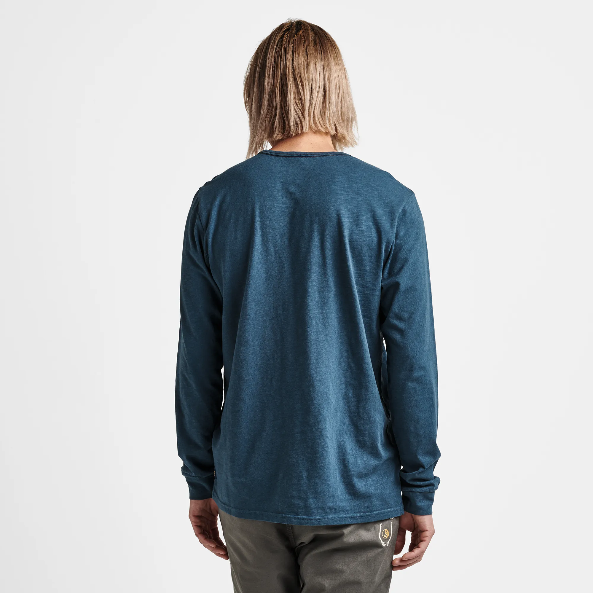 Well Worn Midweight Organic Long Sleeve Tee - Deep Blue sold by Roark product image thumbnail 3