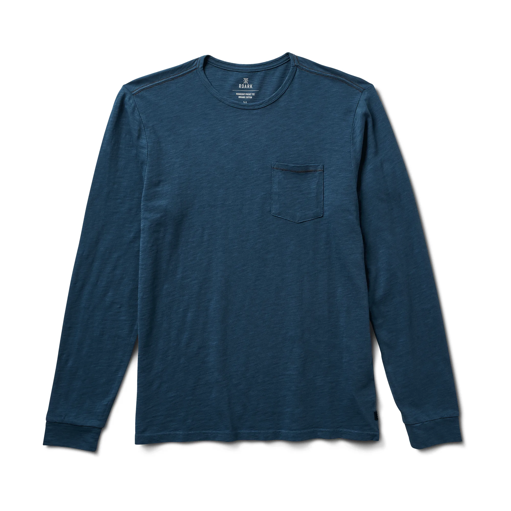 Well Worn Midweight Organic Long Sleeve Tee - Deep Blue sold by Roark