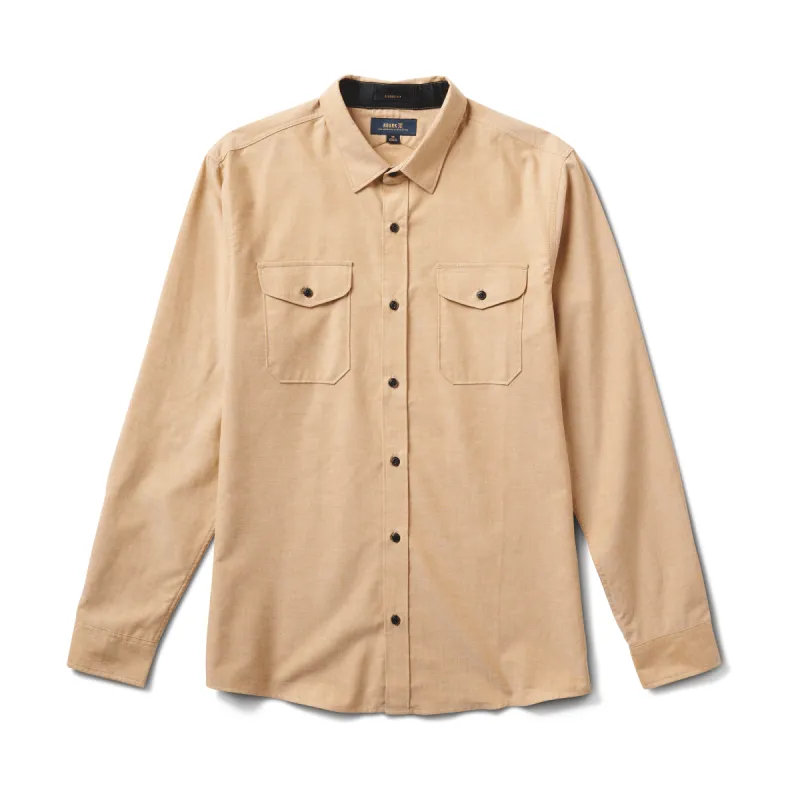 Well Worn Long Sleeve Button Up Shirt - Golden sold by Roark