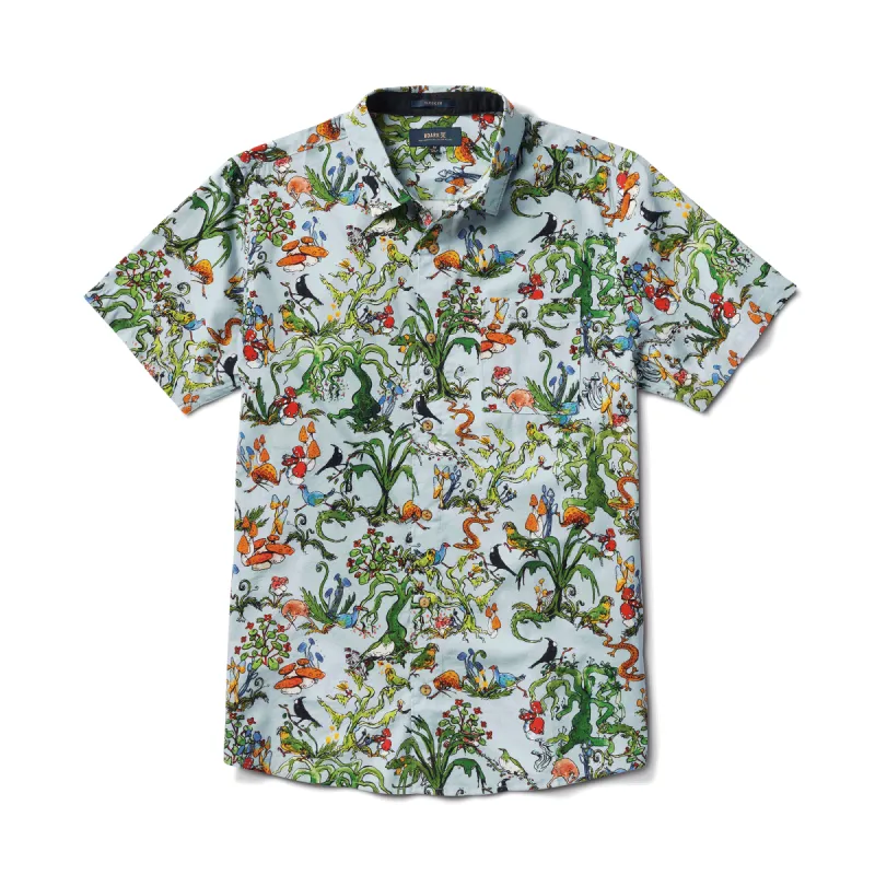 Journey Short Sleeve Button Up Shirt - Light Blue sold by Roark