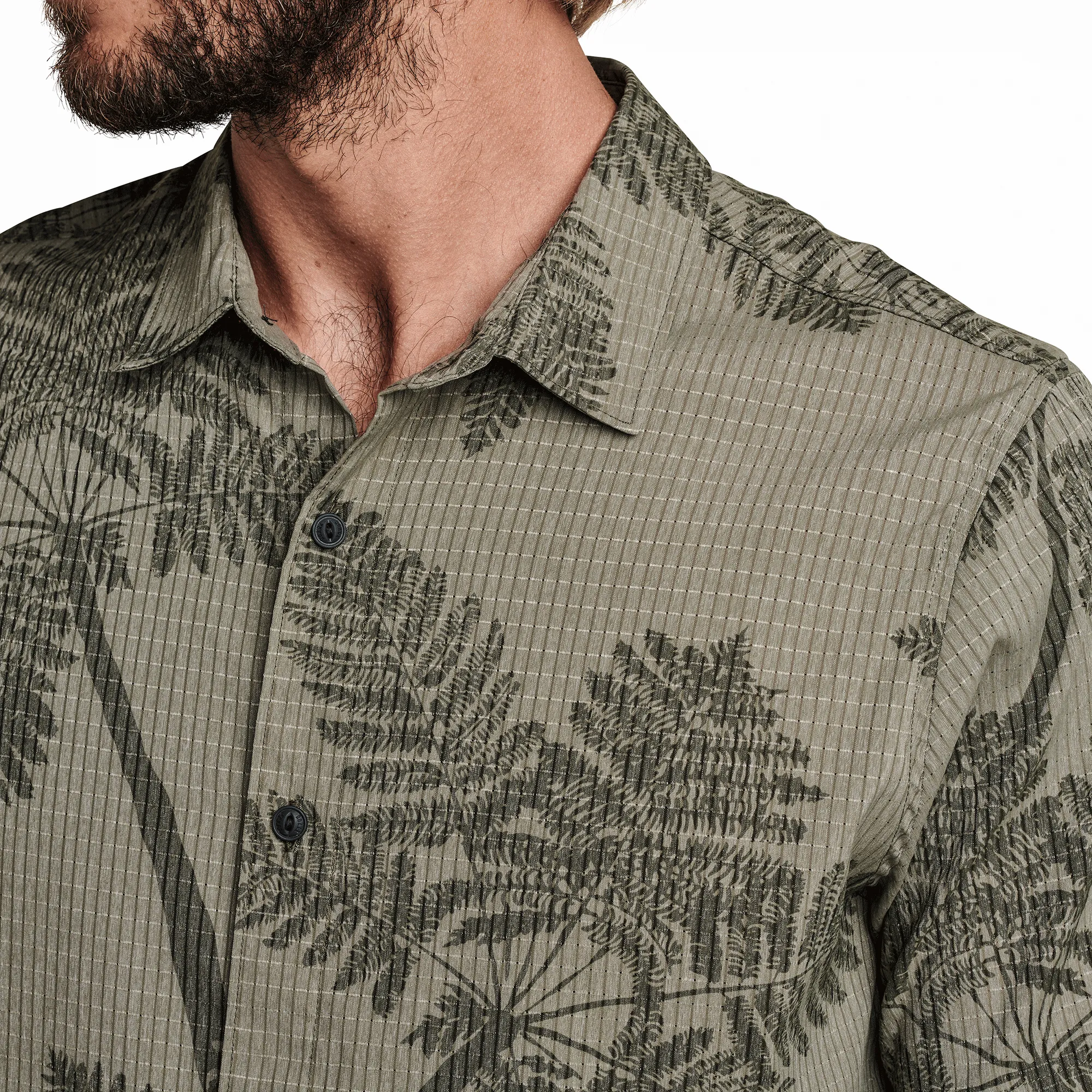 Bless Up Breathable Stretch Shirt - Light Army sold by Roark product image thumbnail 5