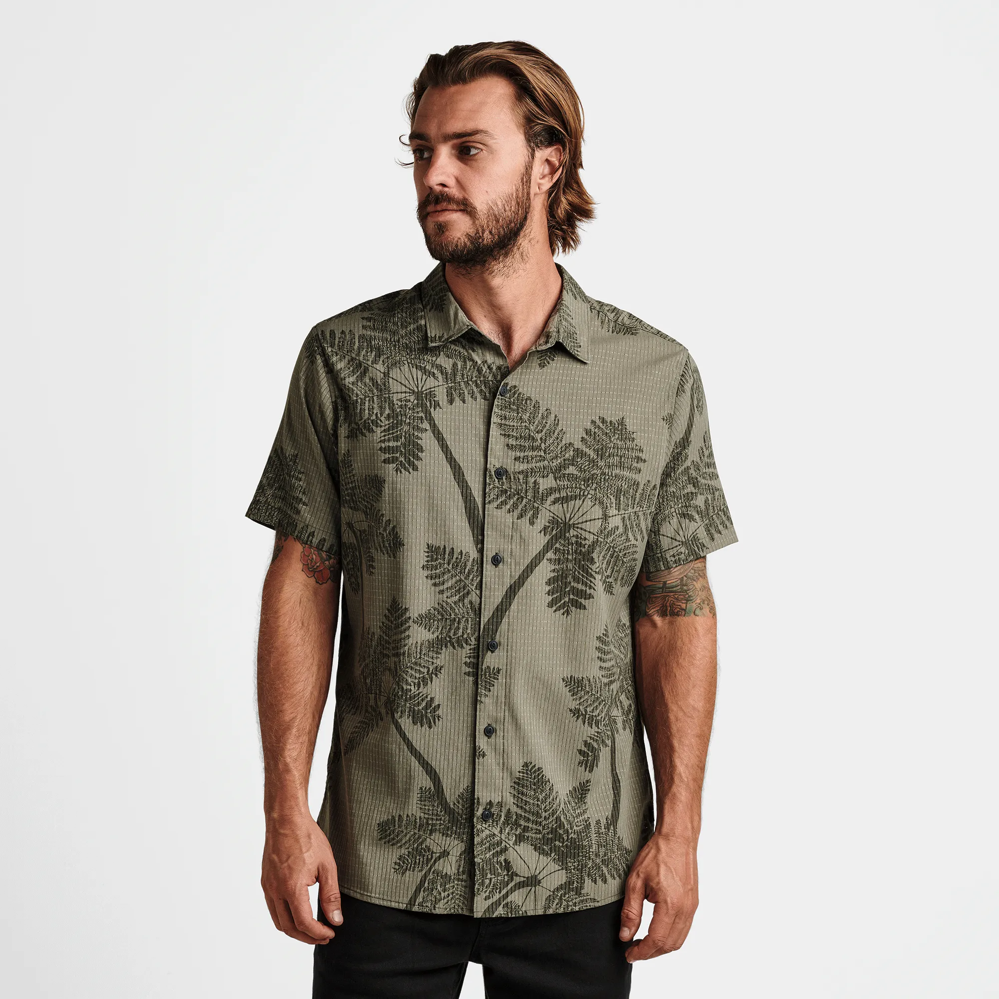 Bless Up Breathable Stretch Shirt - Light Army sold by Roark product image thumbnail 2