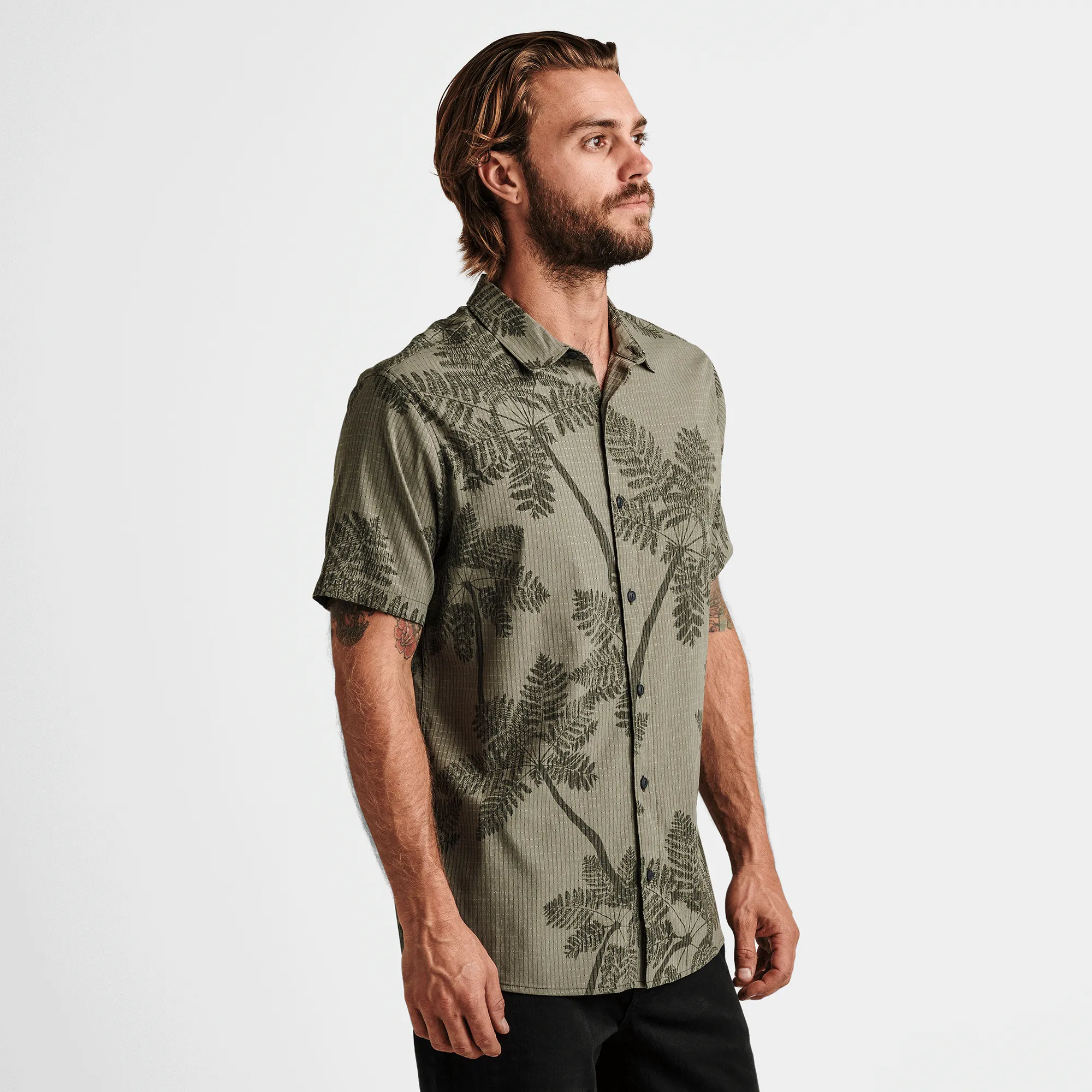 Bless Up Breathable Stretch Shirt - Light Army sold by Roark product image thumbnail 4