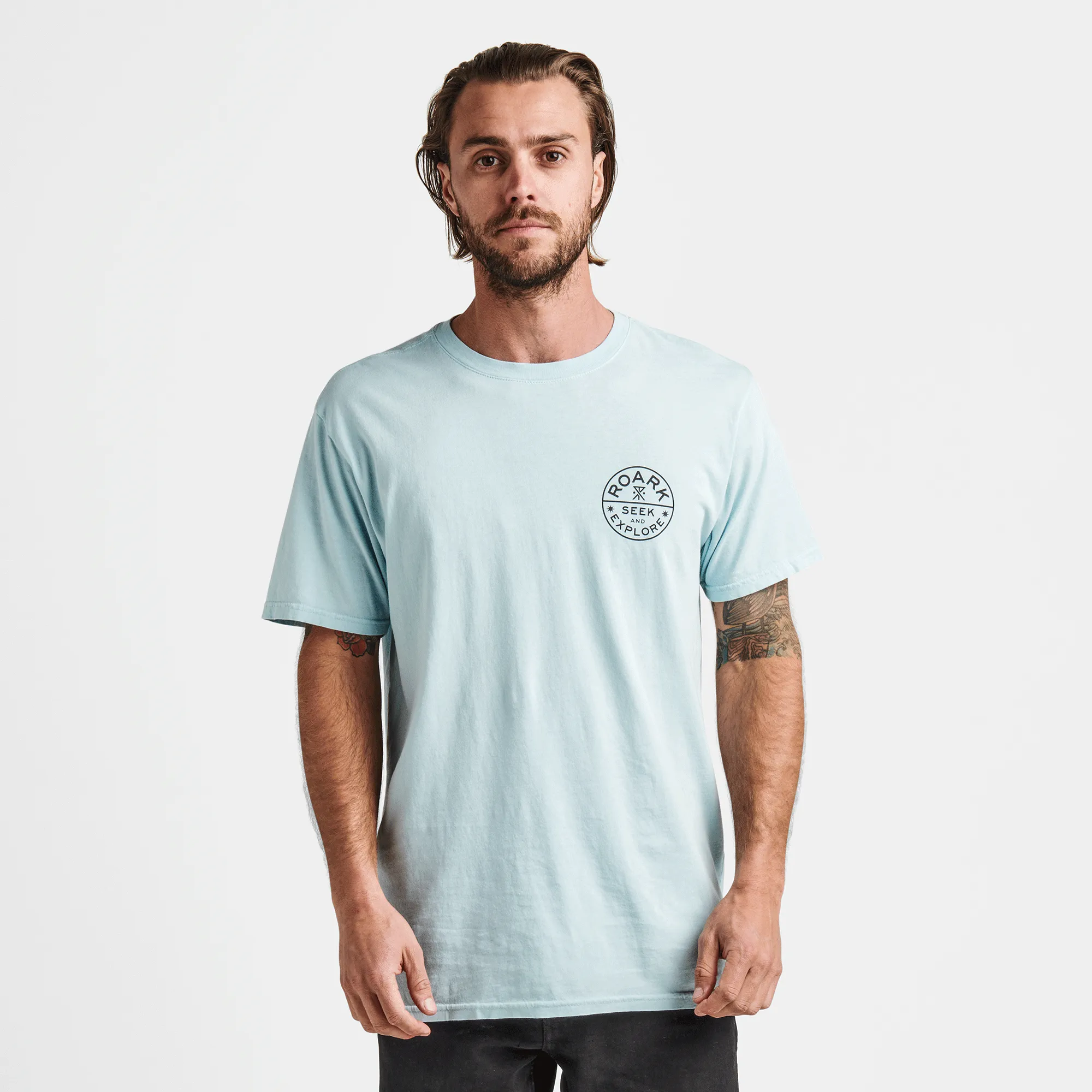 Seek & Explore Signet Premium Tee - Light Blue sold by Roark product image thumbnail 2