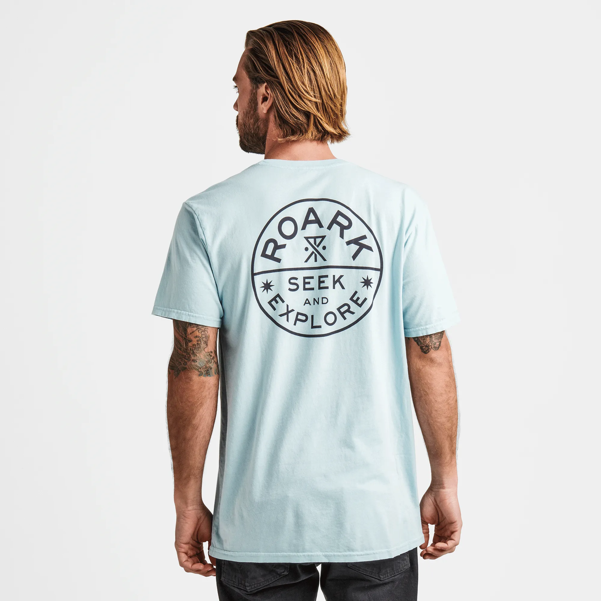 Seek & Explore Signet Premium Tee - Light Blue sold by Roark product image thumbnail 3