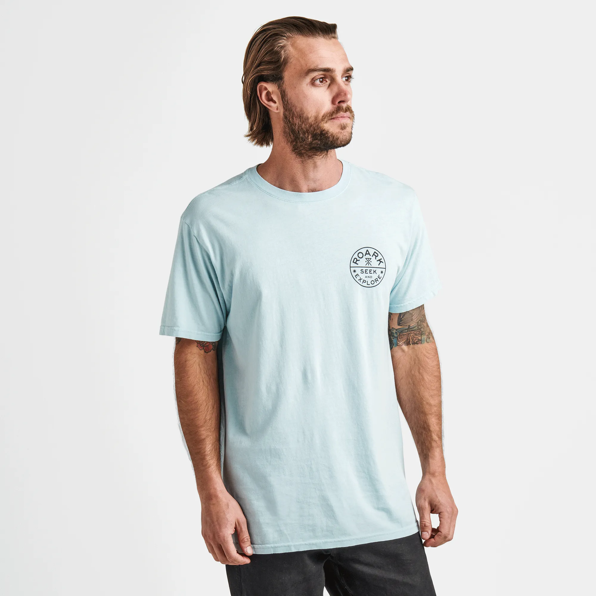 Seek & Explore Signet Premium Tee - Light Blue sold by Roark product image thumbnail 4