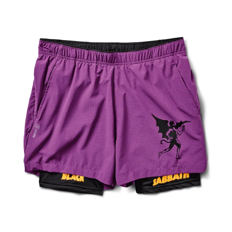 Bommer 3.5" Shorts - Black Sabbath Purple sold by Roark