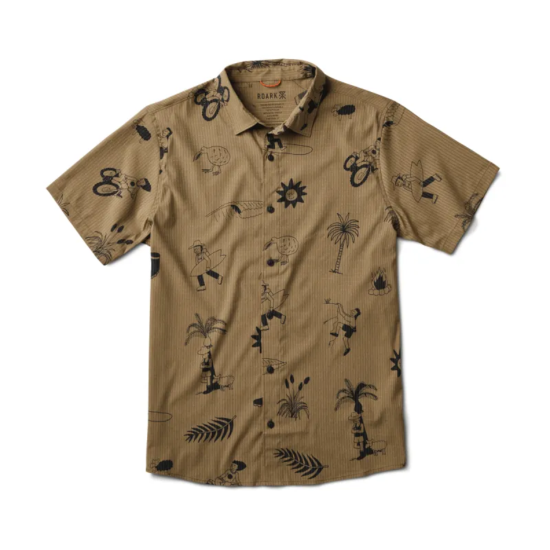 Bless Up Breathable Stretch Shirt- Khaki sold by Roark