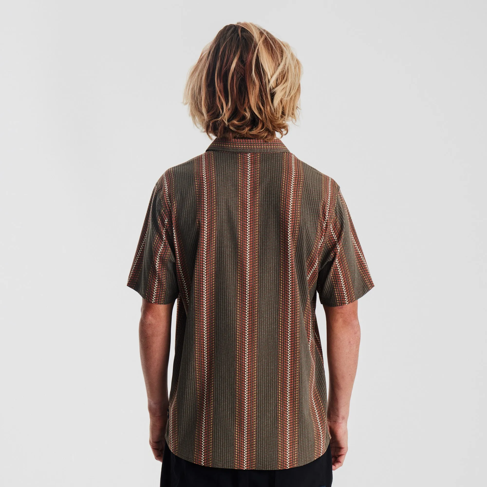 Bless Up Breathable Stretch Shirt - Herringbone Military sold by Roark product image thumbnail 3