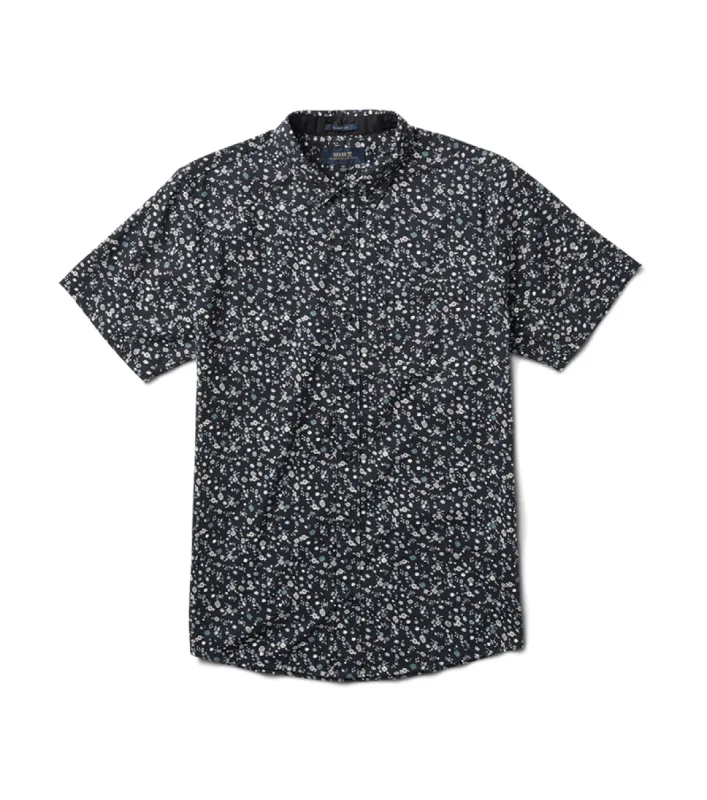 Scholar Flores Button Up Shirt - Black made by Roark