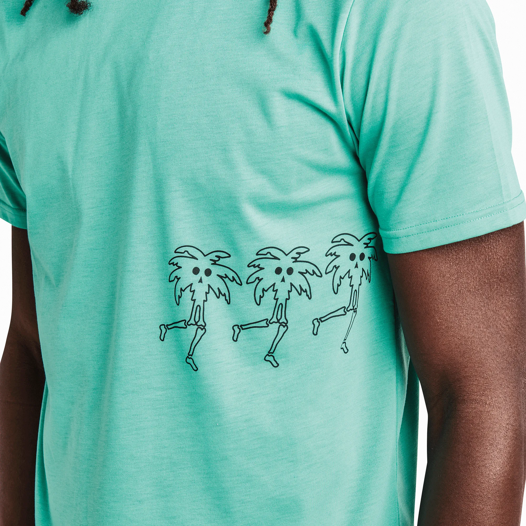Mathis Short Sleeve Active Tee - Ciele X Run Amok Aqua Green sold by Roark product image thumbnail 4