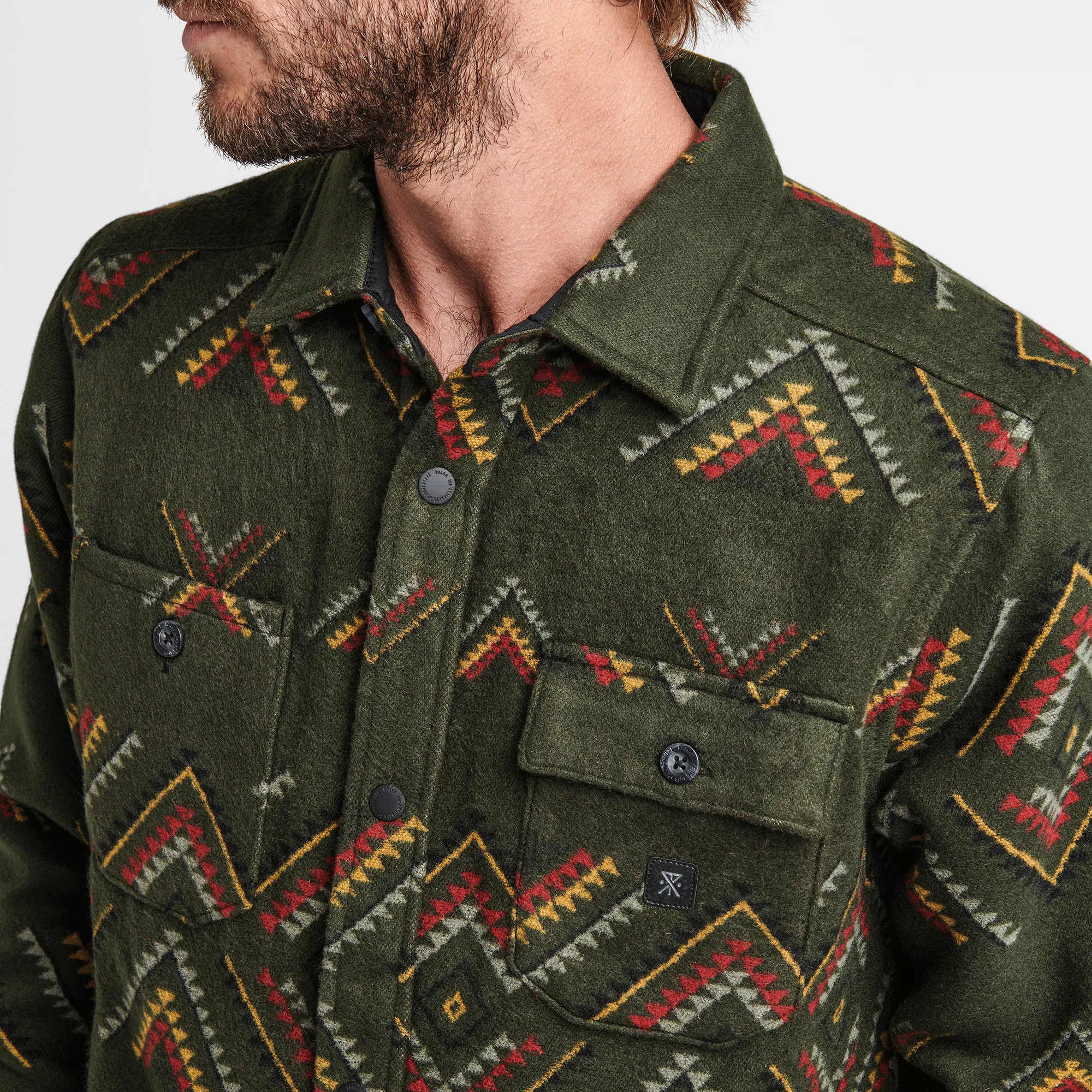Andes Manawa Tapu Flannel - Dark Military sold by Roark product image thumbnail 4