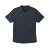 Scholar Oxford Short Sleeve Button Up Shirt - Dark Navy Crosshatch sold by Roark