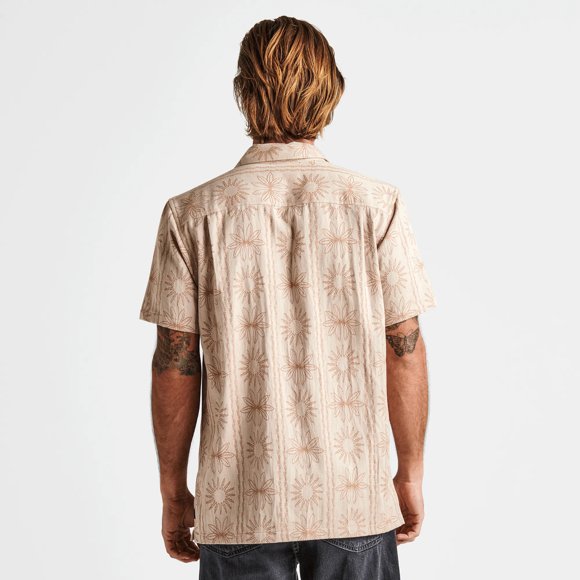 Gonzo Short Sleeve Button Up Shirt - Bone sold by Roark product image thumbnail 4