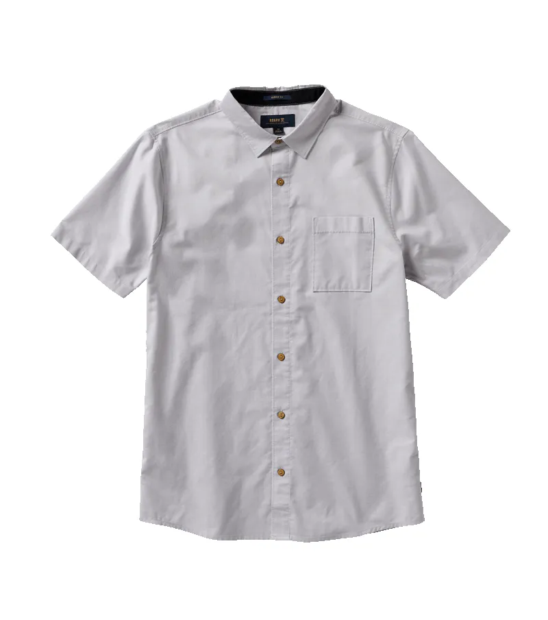 Well Worn Short Sleeve Button Up Shirt - Grey sold by Roark