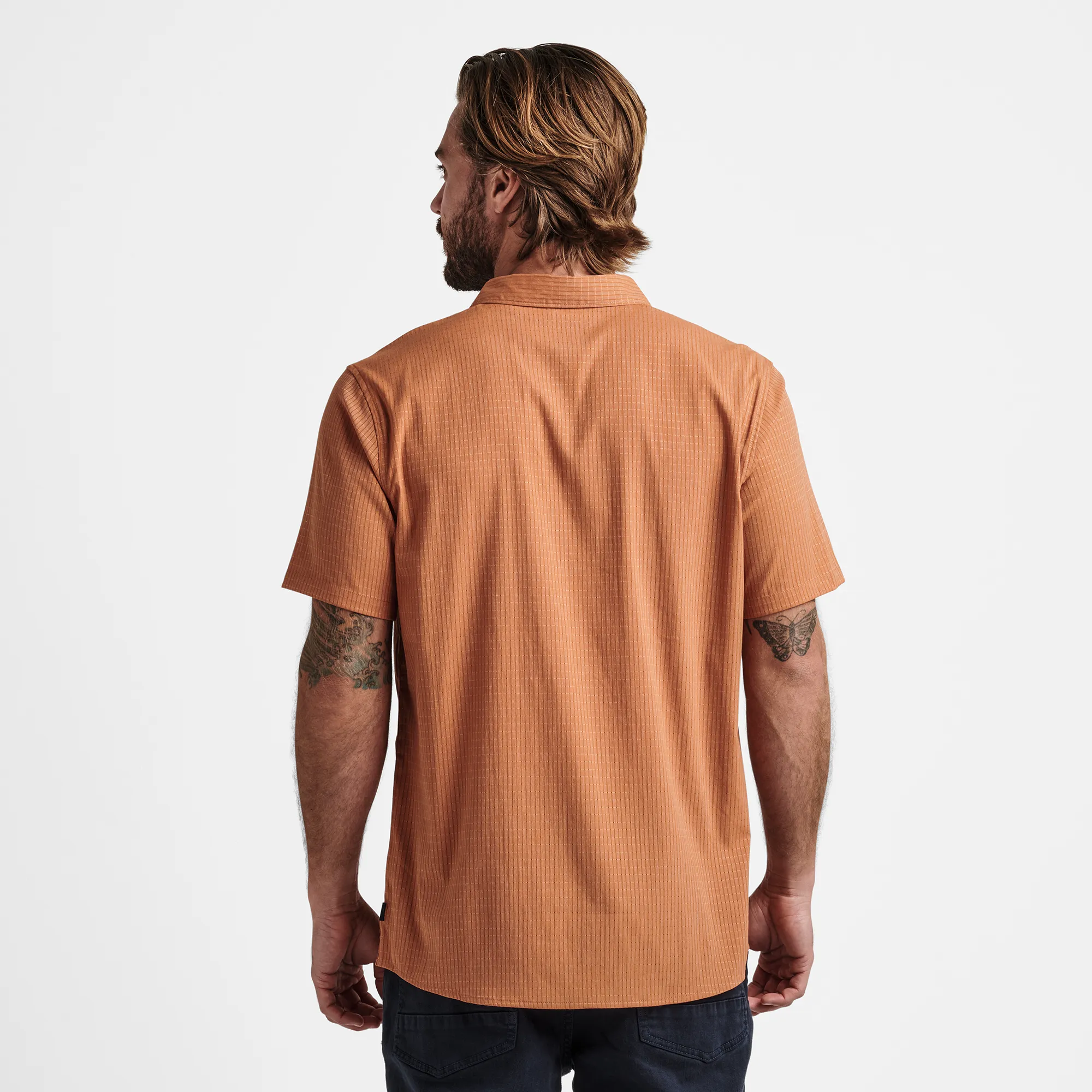 Bless Up Breathable Stretch Shirt - Rust sold by Roark product image thumbnail 3