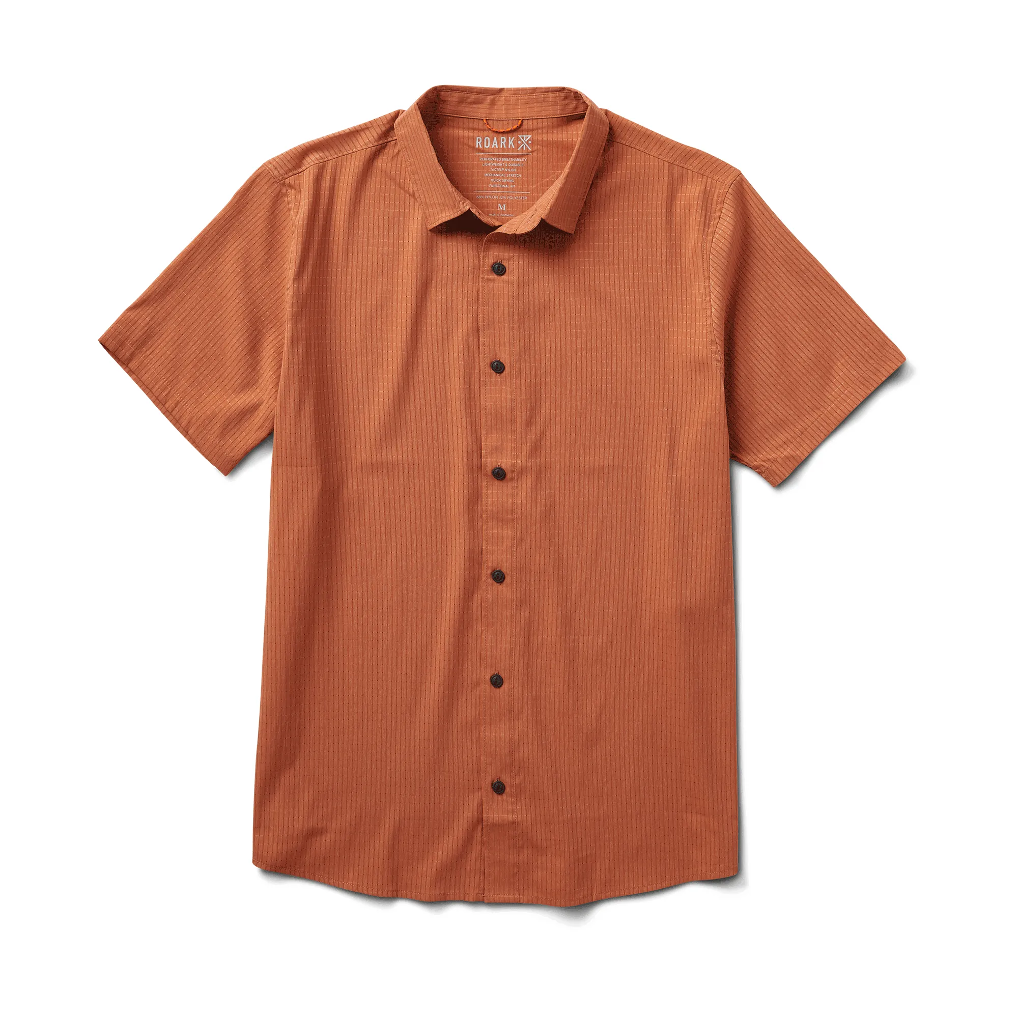Bless Up Breathable Stretch Shirt - Rust sold by Roark