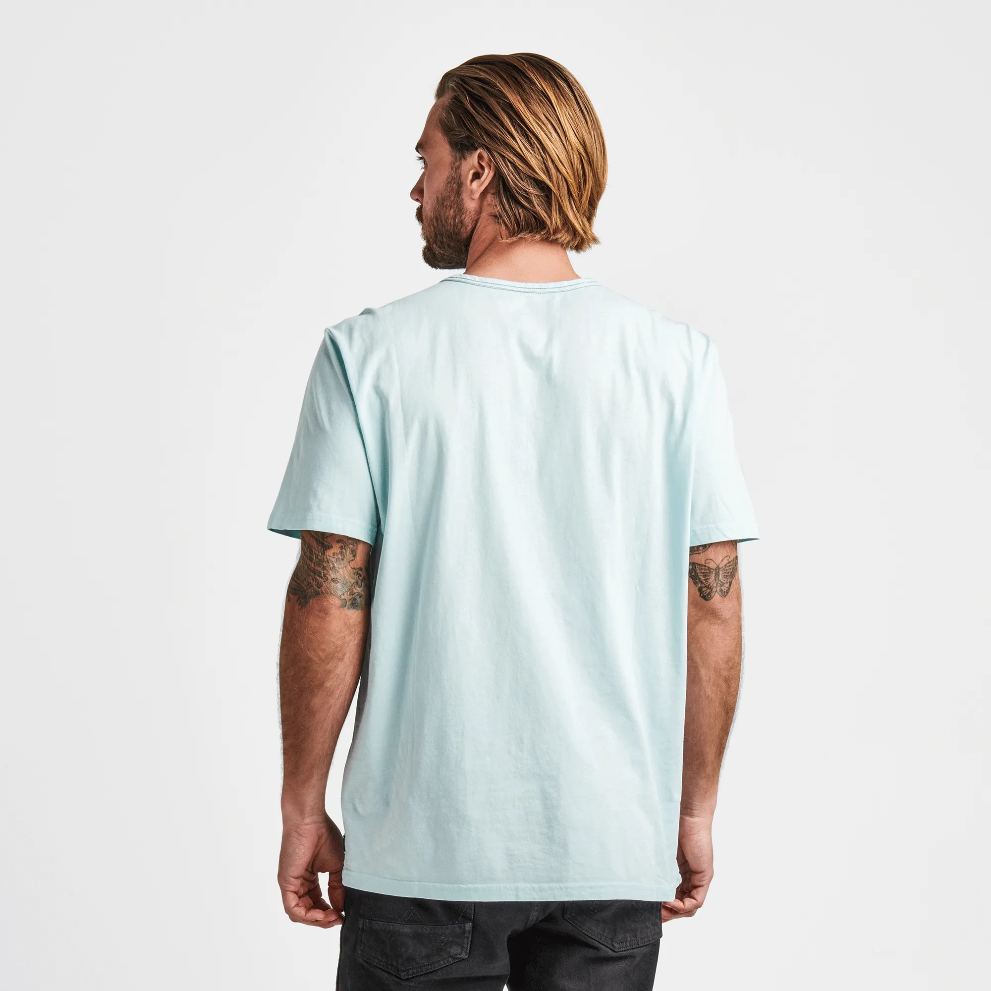 Well Worn Light Organic Short Sleeve Tee - Sky Blue sold by Roark product image thumbnail 3