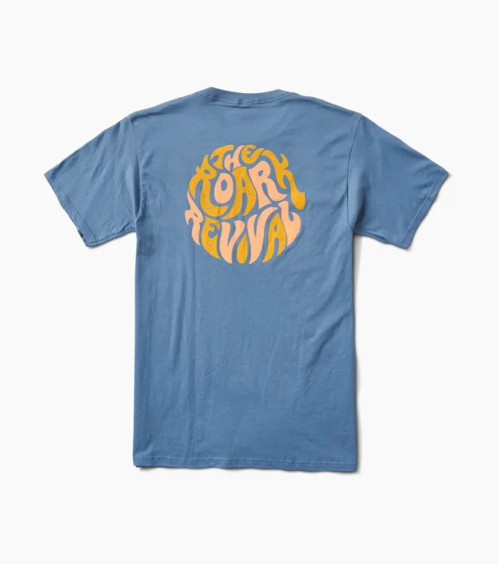 Psychedelic Revival Staple Staple Tee - Slate Blue sold by Roark