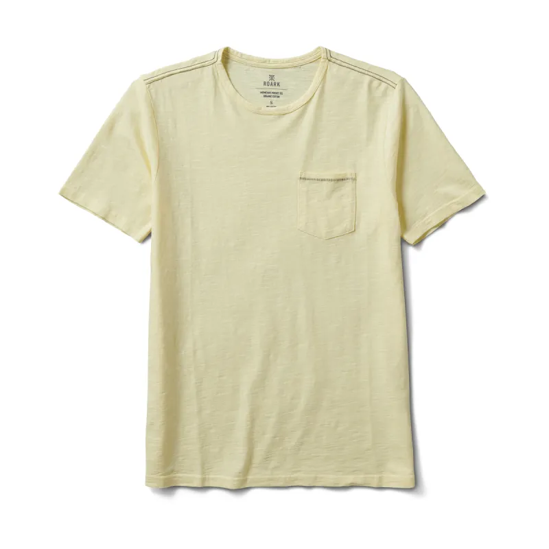 Well Worn Midweight Organic Short Sleeve Tee - Yellow sold by Roark
