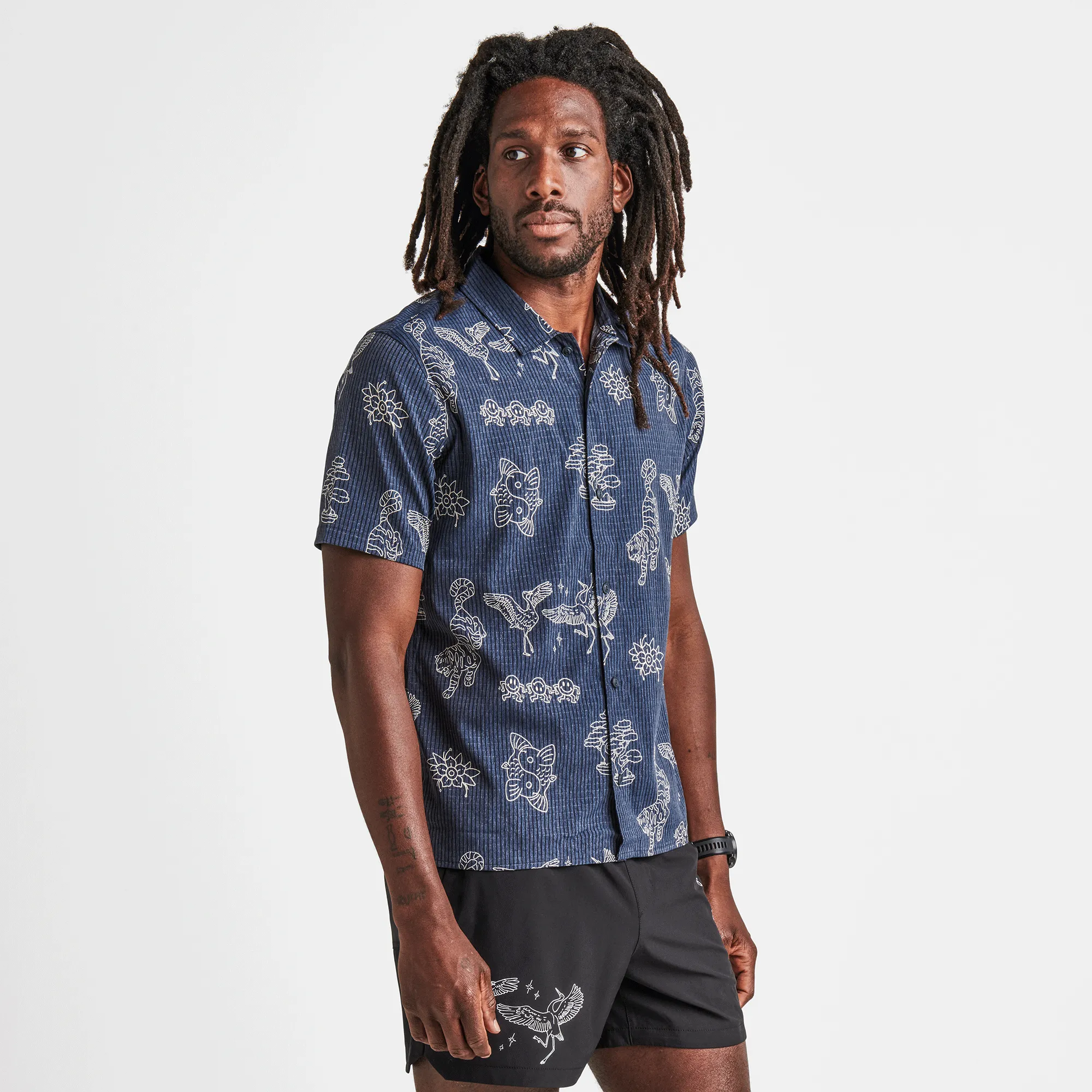 Bless Up Trail Button Up Shirt - Dark Navy sold by Roark product image thumbnail 4