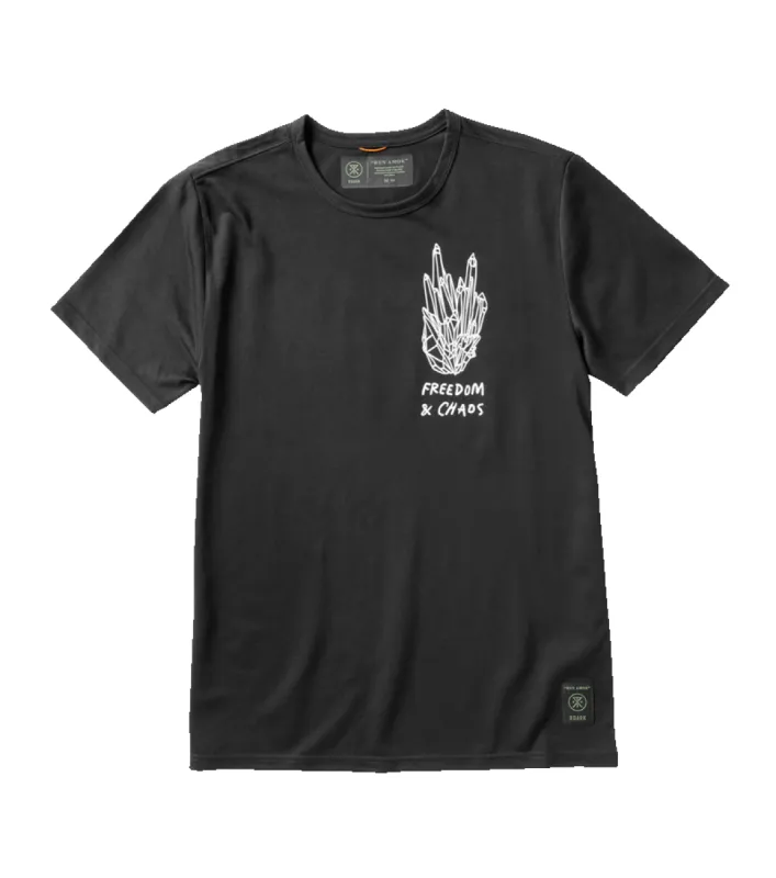 Mathis Crystal Short Sleeve Tee - Black sold by Roark